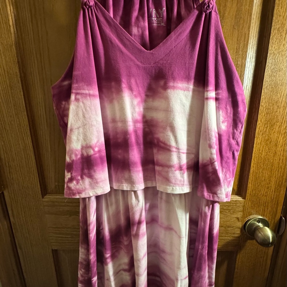 Marc NY- NWT Pink Purple Tie-Dye Dress